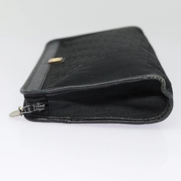 Christian Dior Trotter Canvas Clutch Bag Black Silver - Picture 3 of 16